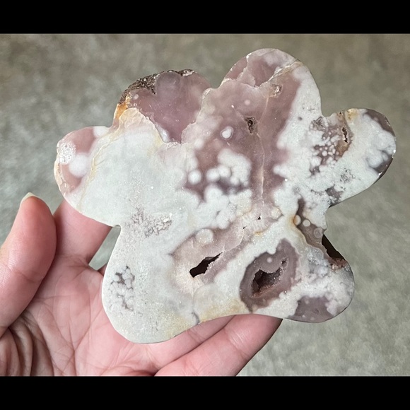 ✨ HP ✨ Pink Amethyst ✨ Paw 🐾 Carving; LOTS of Druzy ✨ - Picture 11 of 11